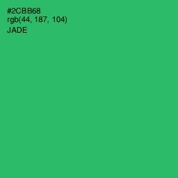 #2CBB68 - Jade Color Image