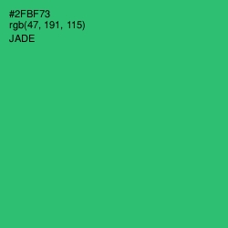 #2FBF73 - Jade Color Image