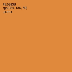 #E0883B - Jaffa Color Image