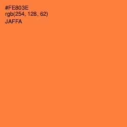 #FE803E - Jaffa Color Image
