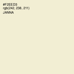 #F2EED3 - Janna Color Image