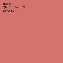 #D3736B - Japonica Color Image