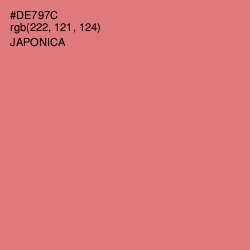 #DE797C - Japonica Color Image