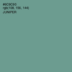 #6C9C90 - Juniper Color Image