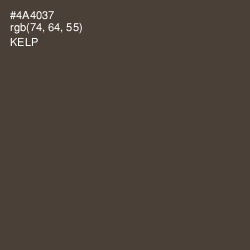 #4A4037 - Kelp Color Image