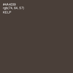 #4A4039 - Kelp Color Image