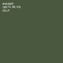 #4A583F - Kelp Color Image