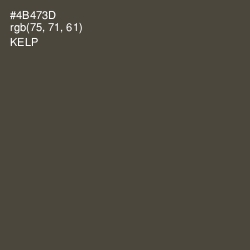 #4B473D - Kelp Color Image