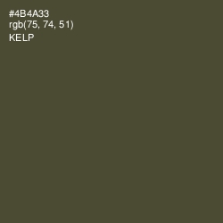 #4B4A33 - Kelp Color Image