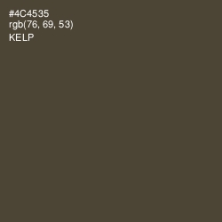 #4C4535 - Kelp Color Image