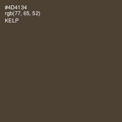 #4D4134 - Kelp Color Image