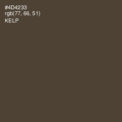 #4D4233 - Kelp Color Image