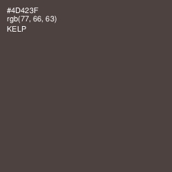#4D423F - Kelp Color Image