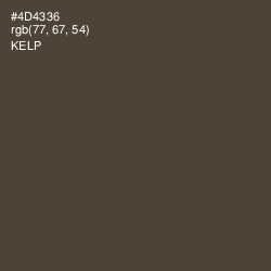 #4D4336 - Kelp Color Image