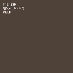 #4E4239 - Kelp Color Image