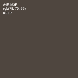 #4E463F - Kelp Color Image