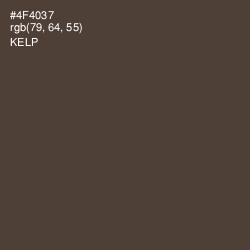#4F4037 - Kelp Color Image