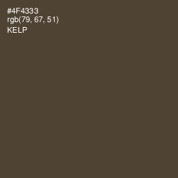 #4F4333 - Kelp Color Image