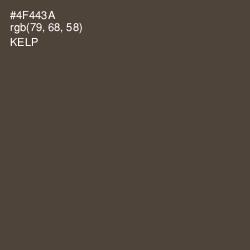 #4F443A - Kelp Color Image