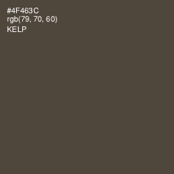 #4F463C - Kelp Color Image