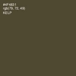 #4F4831 - Kelp Color Image