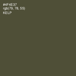 #4F4E37 - Kelp Color Image