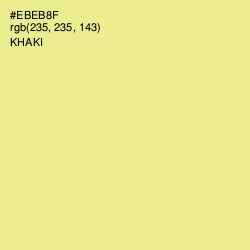 #EBEB8F - Khaki Color Image