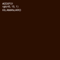 #2D0F01 - Kilamanjaro Color Image