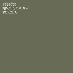 #6B6C55 - Kokoda Color Image