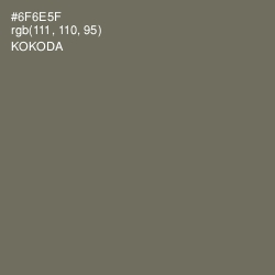 #6F6E5F - Kokoda Color Image