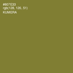 #807E33 - Kumera Color Image