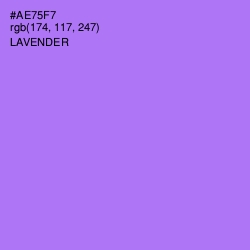 #AE75F7 - Lavender Color Image