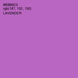 #BB66C0 - Lavender Color Image