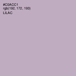 #C0ACC1 - Lilac Color Image