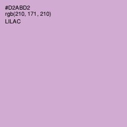 #D2ABD2 - Lilac Color Image