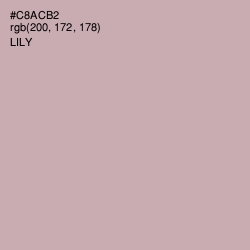 #C8ACB2 - Lily Color Image