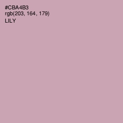 #CBA4B3 - Lily Color Image