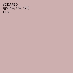 #CDAFB0 - Lily Color Image