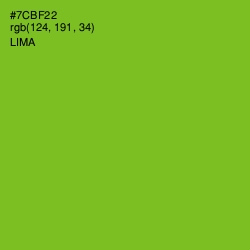 #7CBF22 - Lima Color Image