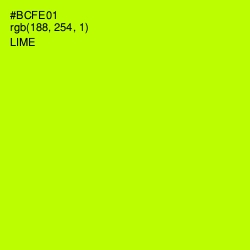 #BCFE01 - Lime Color Image