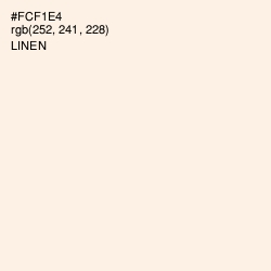 #FCF1E4 - Linen Color Image