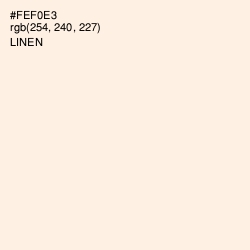 #FEF0E3 - Linen Color Image