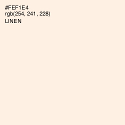 #FEF1E4 - Linen Color Image