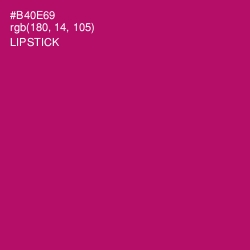 #B40E69 - Lipstick Color Image