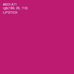 #BD1A71 - Lipstick Color Image