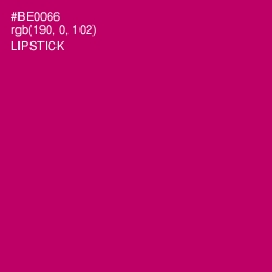 #BE0066 - Lipstick Color Image