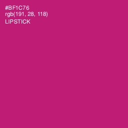 #BF1C76 - Lipstick Color Image