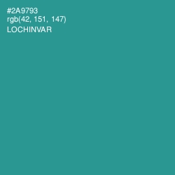 #2A9793 - Lochinvar Color Image