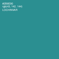 #2B8E90 - Lochinvar Color Image