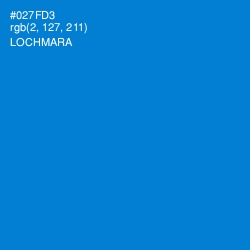 #027FD3 - Lochmara Color Image
